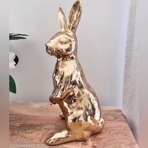 Gold Bunny Rabbit Figurine